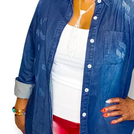DISTRESSED DENIM Shirt