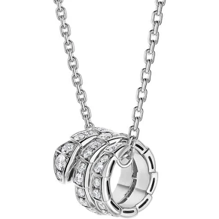 BVLGARI Women's Serpenti Viper Diamond Pendant Necklace