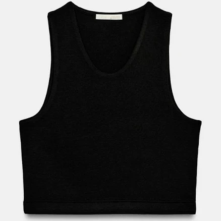 Zara Sleeveless Crop Top