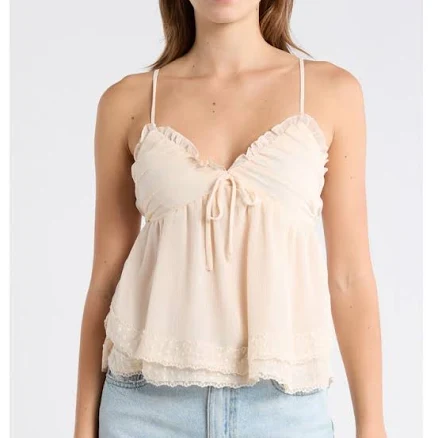 Madden Girl Double Tier Lace Cami
