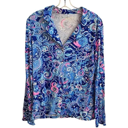 Lilly Pulitzer Intimates & Sleepwear Lilly Pulitzer Button Up Pajama Top