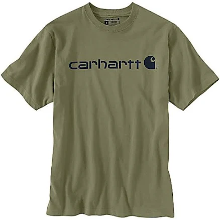 Carhartt Men's Loose Fit Heavyweight Short-Sleeve Logo Graphic T-Shirt