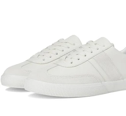 Ralph Lauren Women's Braylee Round Toe Leather & Suede Sneakers