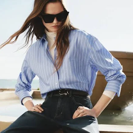 H&M Ladies Oversized Poplin Shirt
