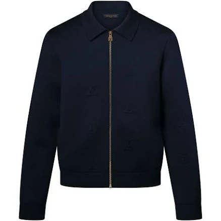 LOUIS VUITTON LV Blason Embossed Zipped Blouson