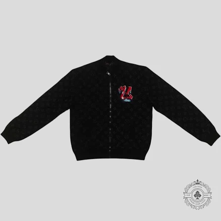 Louis Vuitton Monogram Lv Graffiti Zip Up Blouson In Black