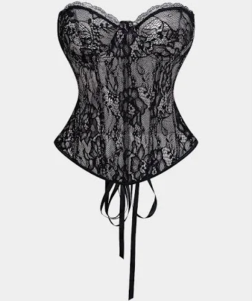 Bustier Backless Tie Corset Top