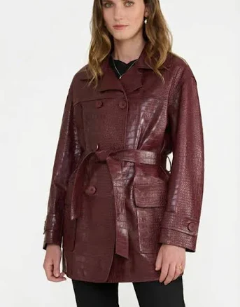 Pimlico Leather Trench Coat