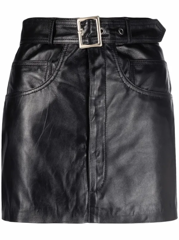 Leather Biker Skirt