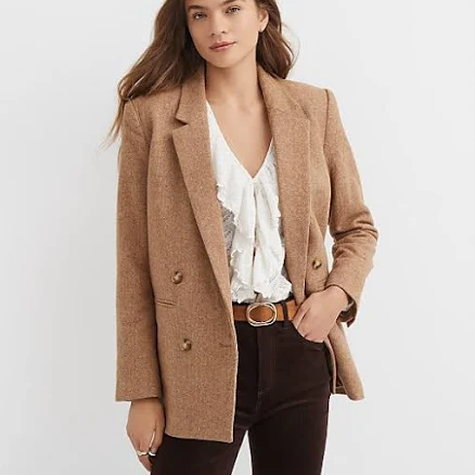 Loft Women's Herringbone Relaxed Blazer