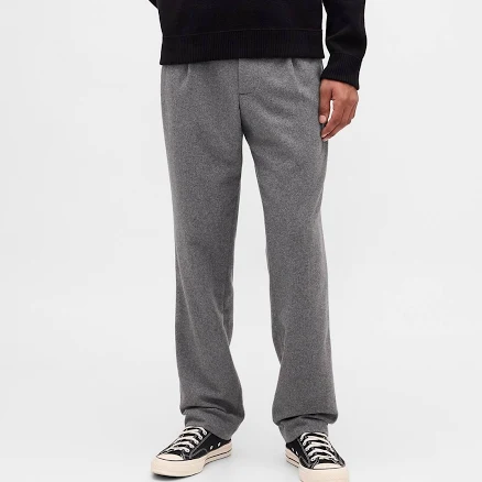 Gap Men's Relaxed Straight Wool-Blend Trousers