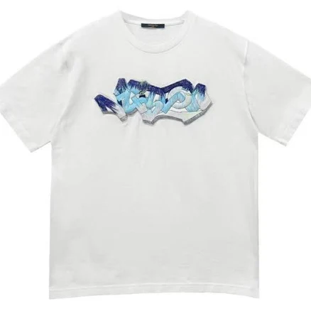 Louis Vuitton Graffiti Embroidered Short Sleeve Tee - SRM