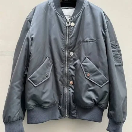 Wooyoungmi Back Logo MA-1 Bomber Flight Jacket
