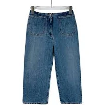CHANEL Blue Wide Leg Jeans