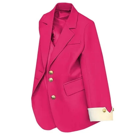 Women's Business Casual Lined Long Sleeve Blazer Suit Jacket