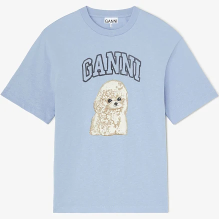 Ganni Women's Organic Cotton Poodle Tee