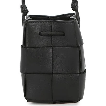 BOTTEGA VENETA Women's Cassette Mini Intrecciato Nappa Leather Bucket Bag