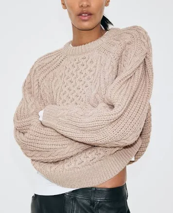 H&M Ladies Cable-Knit Sweater