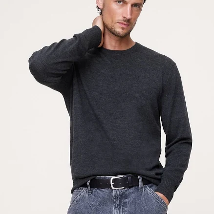 Banana Republic Men's Merino Crew Sweater-Neck