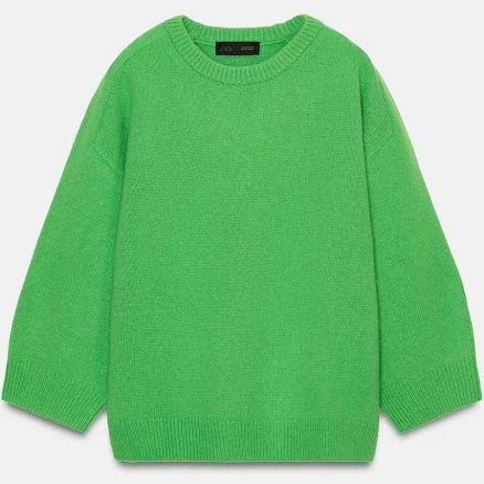Zara Wool Hammer Sleeve Jumper