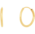 Helzberg Diamonds Endless Hoop Earrings 14K Gold