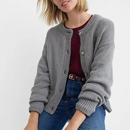 Loft Women's Oversized Chunky Cardigan Sweater