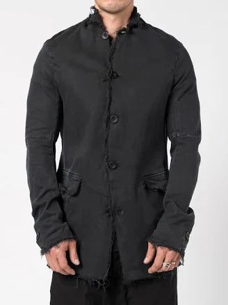 Frayed Edge Cotton Blazer