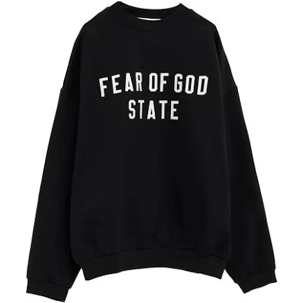 Fear of God Essentials Fleece Crewneck Black
