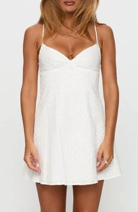 Princess Polly Dearly Embroidered Mini Dress