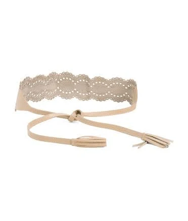 Leather Laser Cut Belt