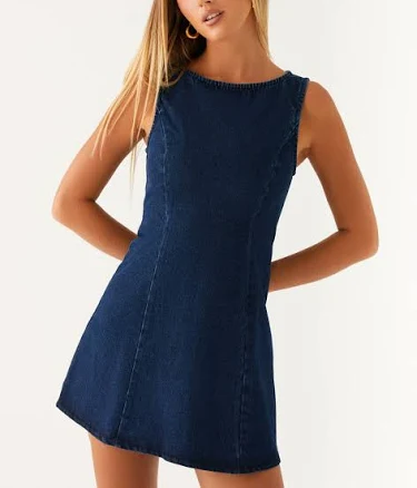Rochelle Denim Mini DressRochelle Denim Mini Dress