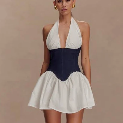 MESHKI Merlyn Denim Cotton Mini DressMESHKI Merlyn Denim Cotton Mini Dress