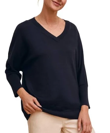 Celtic & Co. Merino Slouchy V Neck Sweater
