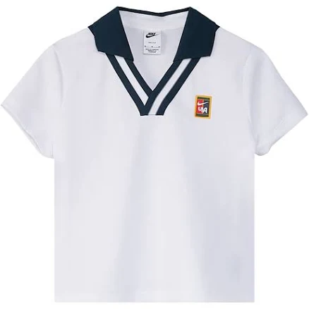 Nike x YOON Short-Sleeve Polo 'White/Armory Navy' | Women's Size L
