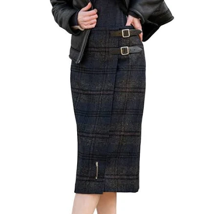 Celtic & Co. Women's Midi Celt Kilt Plaid Skirt