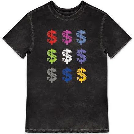 Men's Multicolor Dollar Sign T-Shirt