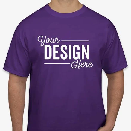 Custom Champion Tagless T-shirt - Purple - Size S - Sample