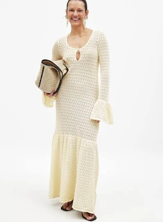 Knitted Crochet Maxi Dress
