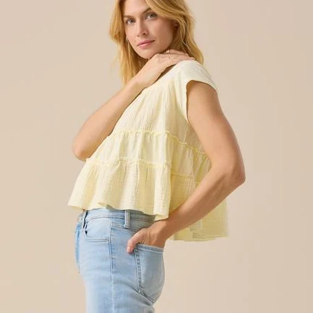 Altar'd State Nicole Ruffle Top