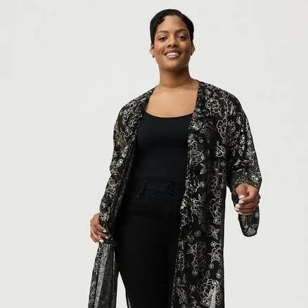 Women's Torrid V-Neck Ruffle Tunic In Brilliance Floral