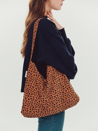 Red Brown Leopard Eco Bag