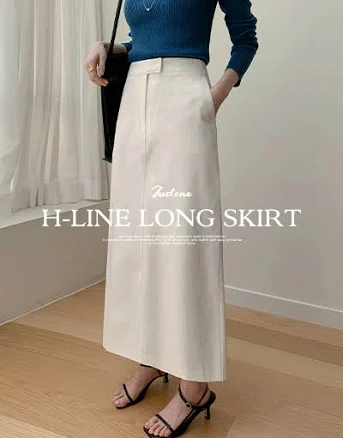 H-line Comfortable-fit Long Skirt