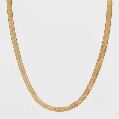A New Day 16" Herringbone Chain Necklace with Lobster Claw Clasp