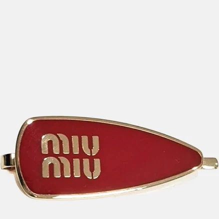 MIU MIU Enameled Metal Hair Clip