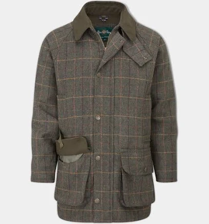 Rutland Men's Tweed Shooting Coat In Fern