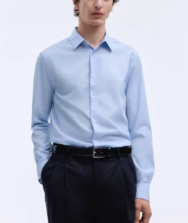 H&M Men's Slim Fit Easy-Iron Shirt