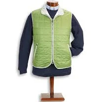 Fern Green Theo Waterville Quilted Vest - 38 / Fern Green
