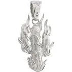 La Flame Cactus Pendant (.925 Sterling Silver)