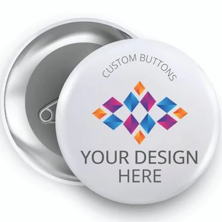 Custom Round Imprint Buttons