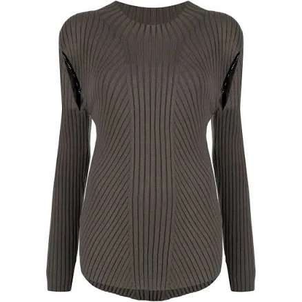 LOW Classic Cut-Out Ribbed-Knit Jumper